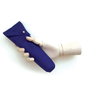 GINKO BLEU  Éventail Hégoa en bois – Image 6