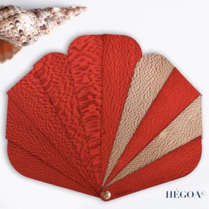 éventail hégoa ginko orange